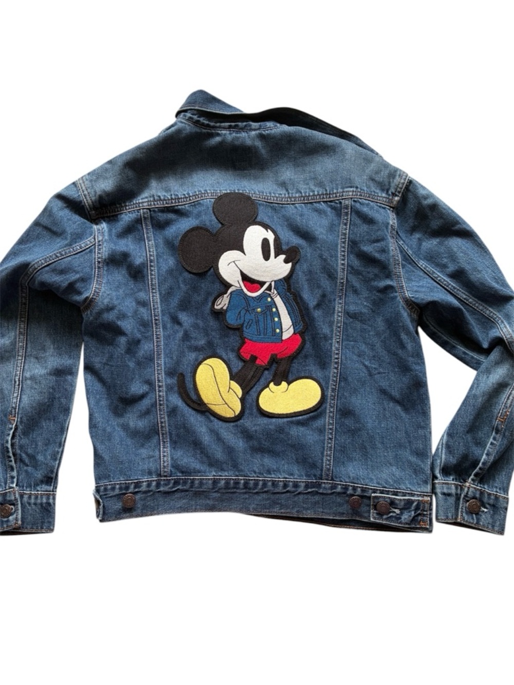 Gap x Disney Kids’ Blue Denim Mickey Mouse Jean Jacket Size XXL 14-15